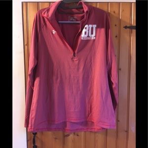 Boston University Basketball Heatgear Half Zip